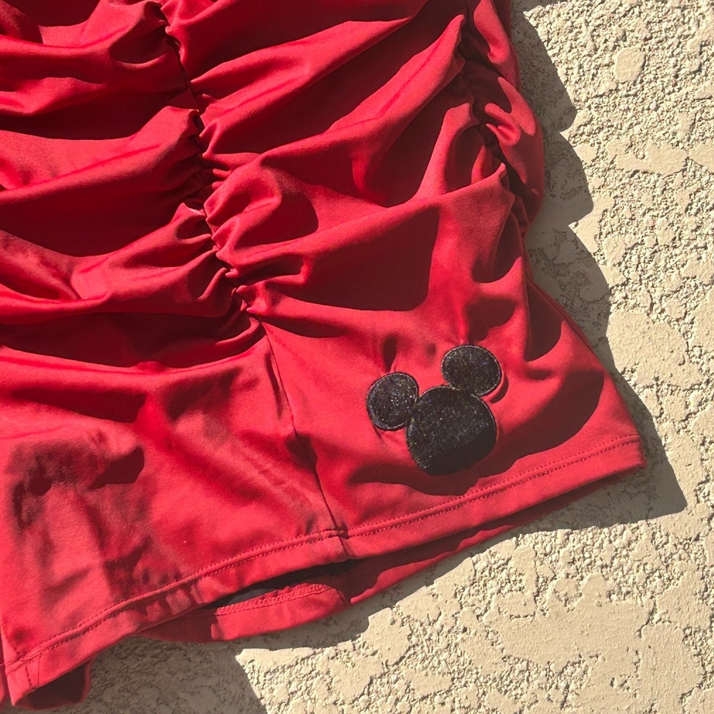 Torrid Disney Swimsuit Plus Size 3x Minnie Mickey Mouse One Piece Shorts Ruched - Picture 6 of 10